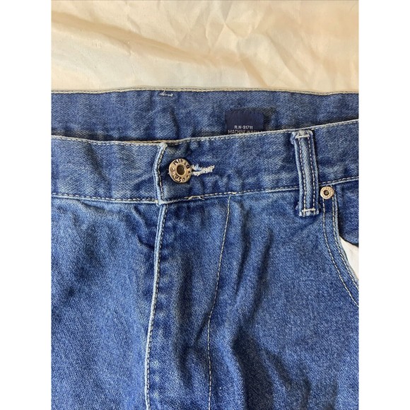 Vintage Design Men's ICQ Blue Jeans Denim Cotton Pants Size 36 5-Pockets - Picture 7 of 12